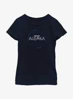 Star Wars Ahsoka Planetary Logo Youth Girls T-Shirt