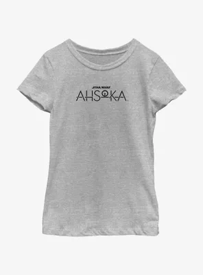 Star Wars Ahsoka Dark Logo Youth Girls T-Shirt