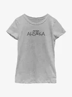 Star Wars Ahsoka Dark Logo Youth Girls T-Shirt