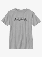 Star Wars Ahsoka Dark Logo Youth T-Shirt