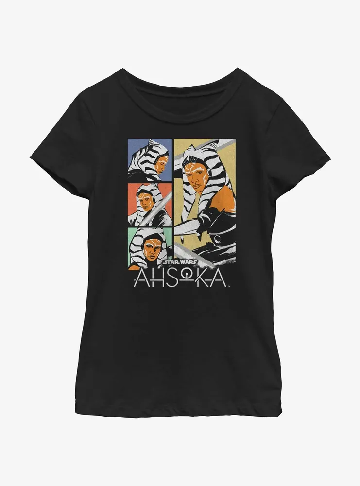 Star Wars Ahsoka Jedi Box Up Youth Girls T-Shirt