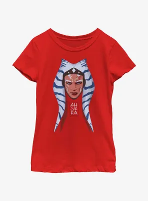 Star Wars Ahsoka Montral Portrait Youth Girls T-Shirt