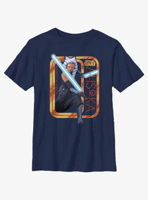 Star Wars Ahsoka Saber Badge Youth T-Shirt