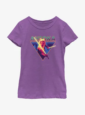 Star Wars Ahsoka Blazing Saber Youth Girls T-Shirt