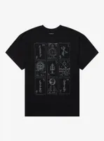 Cosmic Aura Tarot Card Oversized T-Shirt