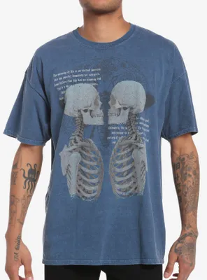 Social Collision® Meaning Of Life Skeletons T-Shirt
