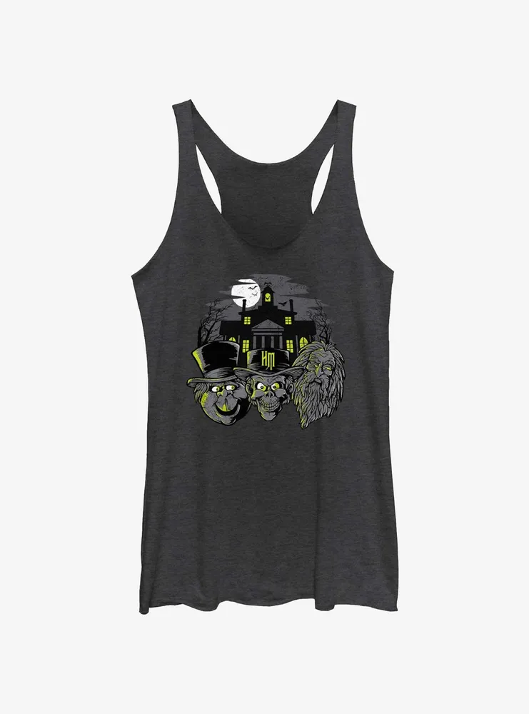 Disney Haunted Mansion Hitchhiking Ghosts Heads Womens Tank Top