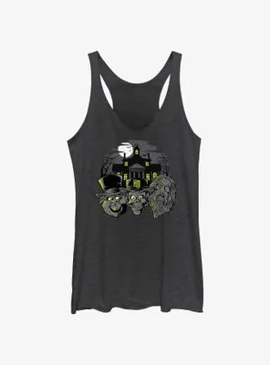 Disney Haunted Mansion Hitchhiking Ghosts Heads Womens Tank Top