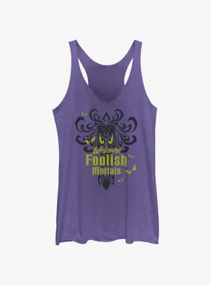 Disney Haunted Mansion Spooky Eyes Welcome Foolish Mortals Womens Tank Top