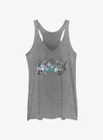 Disney Haunted Mansion Entrance Lineup Womens Tank Top