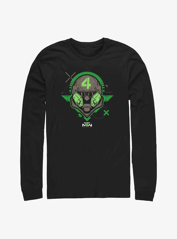 Call Of Duty Tactical Helmet Long Sleeve T-Shirt