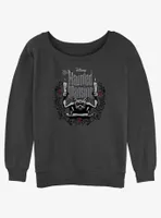 Disney Haunted Mansion Gargoyle With Candles Womens Slouchy Sweatshirt