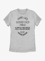 Disney Haunted Mansion Here Lies Good Old Fred Womens T-Shirt