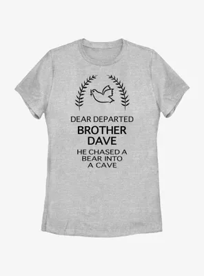 Disney Haunted Mansion Dear Departed Brother Dave Womens T-Shirt