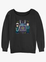 Disney Haunted Mansion Maid & Butler Tomb Sweet Womens Slouchy Sweatshirt