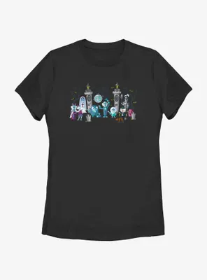 Disney Haunted Mansion Entrance Lineup Womens T-Shirt