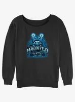 Disney Haunted Mansion Gargoyle Candles Womens Slouchy Sweatshirt