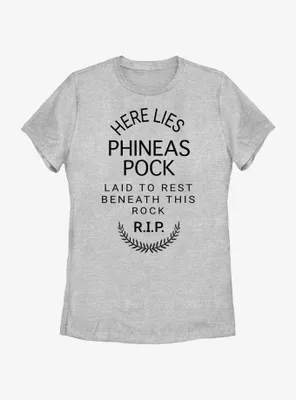 Disney Haunted Mansion Here Lies Phineas Pock Womens T-Shirt