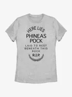 Disney Haunted Mansion Here Lies Phineas Pock Womens T-Shirt