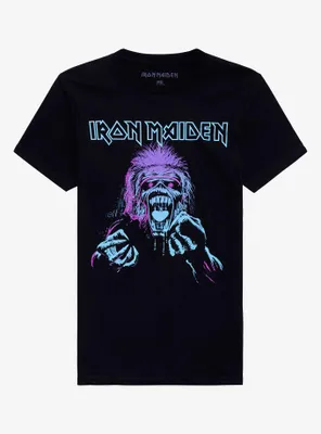 Iron Maiden Pastel Eddie Boyfriend Fit Girls T-Shirt