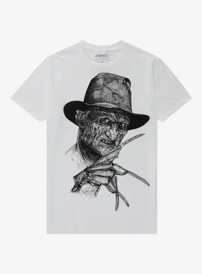 A Nightmare On Elm Street Black & White Jumbo Print T-Shirt