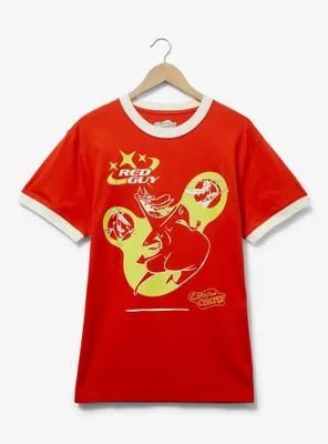 Cow and Chicken Red Guy Tonal Portrait Ringer T-Shirt - BoxLunch Exclusive