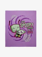 Invader Zim Gir Spooky Season Throw Blanket