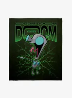 Invader Zim Gir Doom Throw Blanket