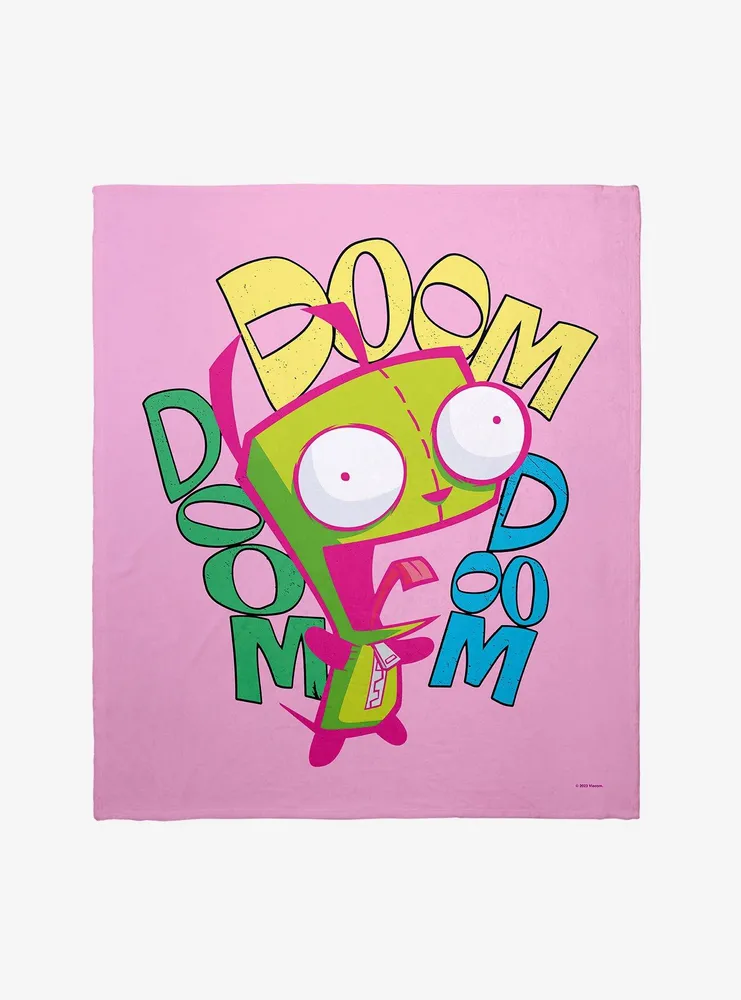 Invader Zim Gir Doom Arch Throw Blanket