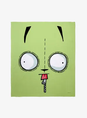 Invader Zim Gir Face Throw Blanket