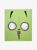 Invader Zim Gir Face Throw Blanket