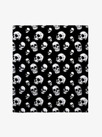 Skulls All Over Throw Blanket