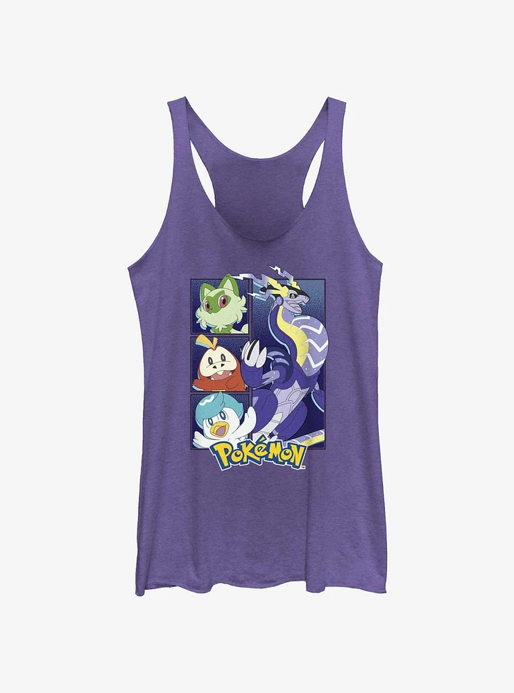 Pokemon Miraidon Group Poster Girls Tank Top