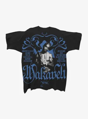 Tupac The Don Killuminati Tracklisting Jumbo Graphic Boyfriend Fit Girls T-Shirt