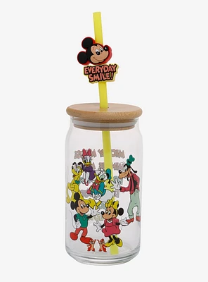 Disney Mickey Mouse And Friends Excellent Eight Glass Tumbler