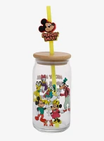 Disney Mickey Mouse And Friends Excellent Eight Glass Tumbler
