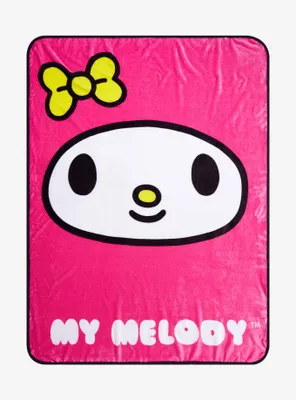 My Melody Face Throw Blanket