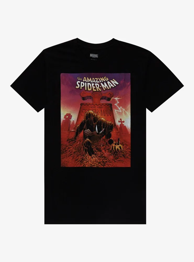 Marvel Spider-Man Grave Comic T-Shirt