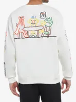 Don't Hug Me I'm Scared Line Drawings Sweatshirt