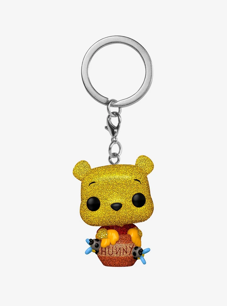 Funko Disney Diamond Collection Pocket Pop! Winnie The Pooh Key Chain Hot Topic Exclusive