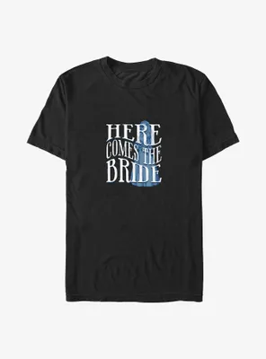 Disney Haunted Mansion Here Comes The Ghost Bride Big & Tall T-Shirt