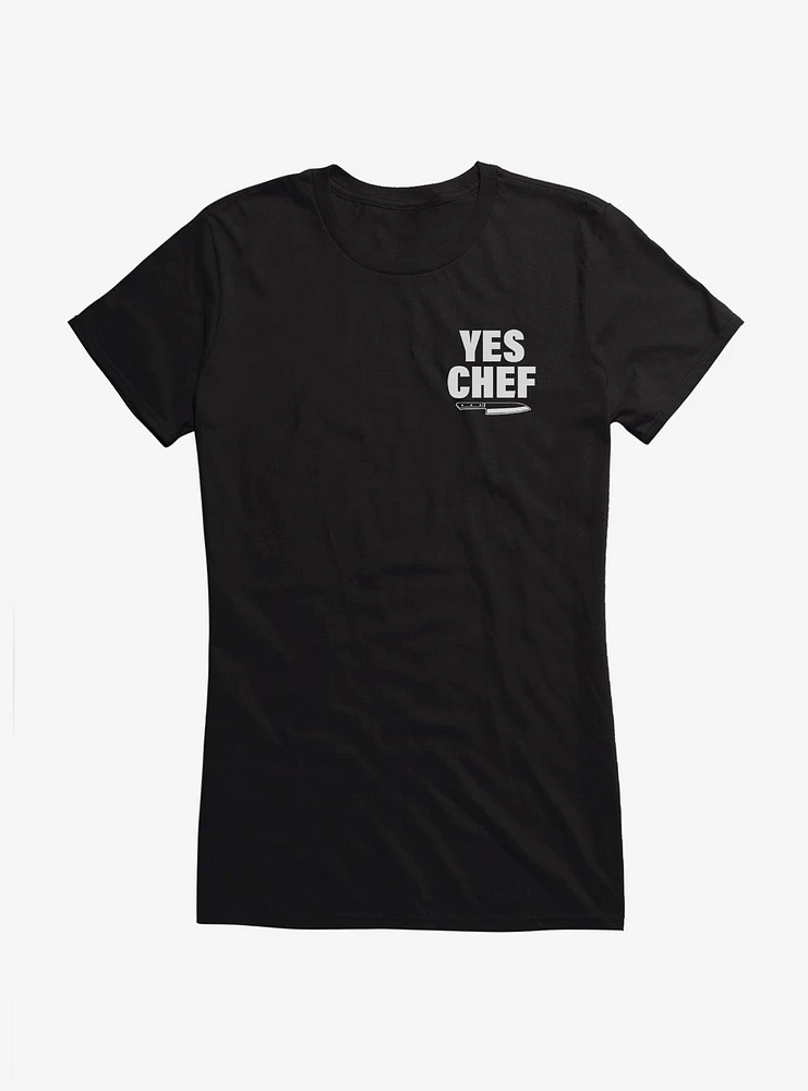 Yes Chef! Corner Graphic Girls T-Shirt