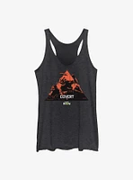 Call Of Duty Covert Red Variant Girls Raw Edge Tank