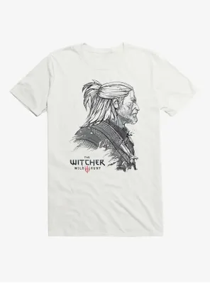 The Witcher 3: Wild Hunt Geralt of Rivia Sketch with Logo T-Shirt