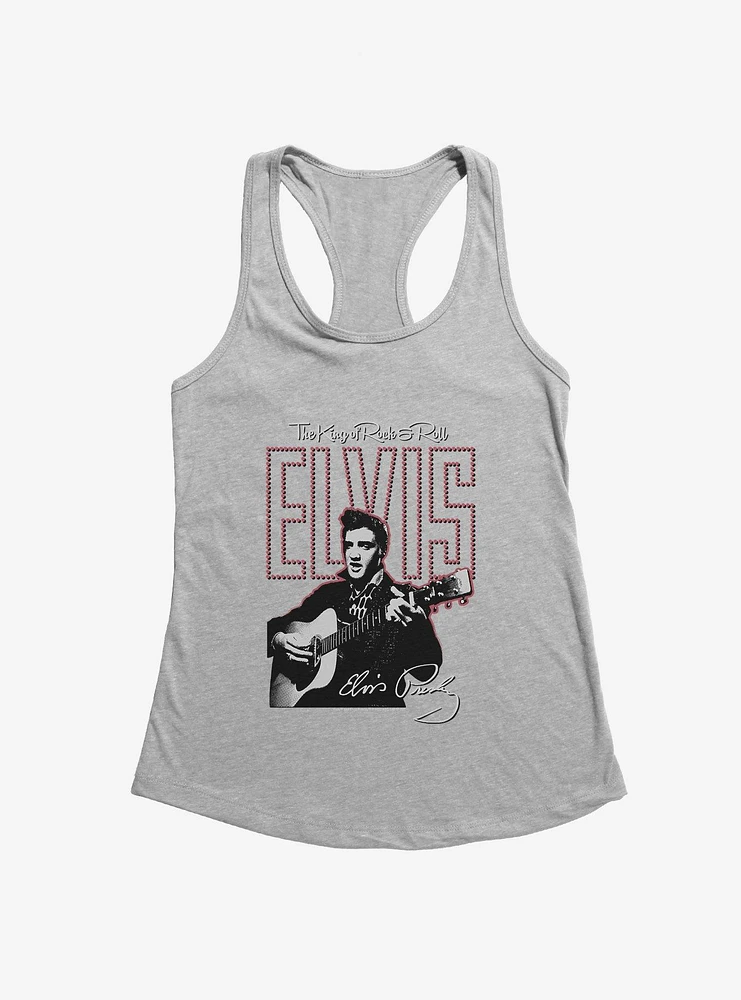 Elvis The King Of Rock & Roll Girls Tank