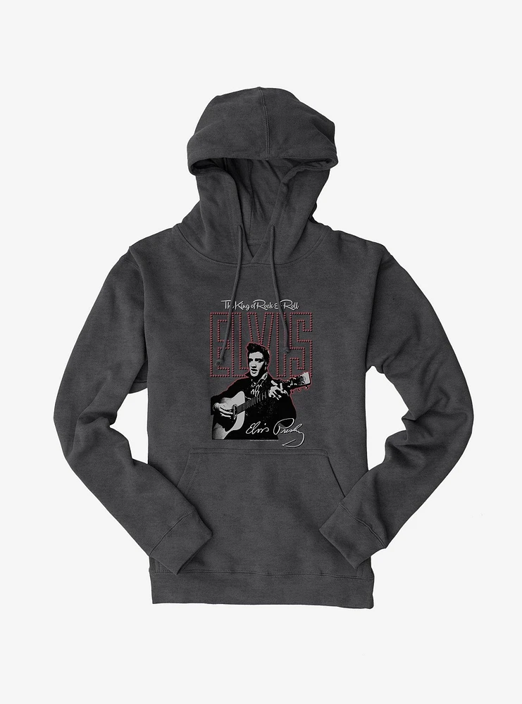 Elvis The King Of Rock & Roll Hoodie