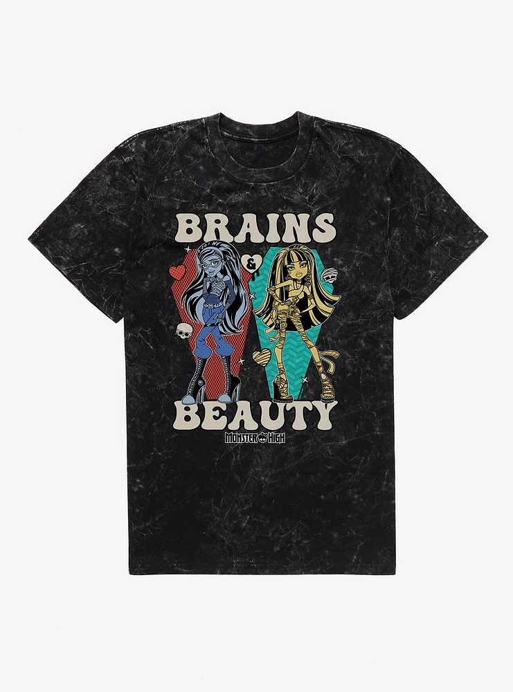 Monster High Brains And Beauty Ghoulia Cleo Mineral Wash T-Shirt