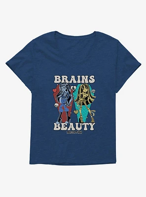 Monster High Brains And Beauty Ghoulia Cleo Girls T-Shirt Plus