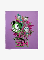 Invader Zim Family Throw Blanket