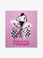 Invader Zim Subjugate The Humans Throw Blanket